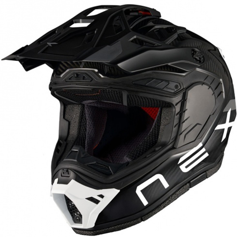 Enduro-Motorradhelm Nexx X.Rally FIM Racing 2 Carbon schwarz-weiß