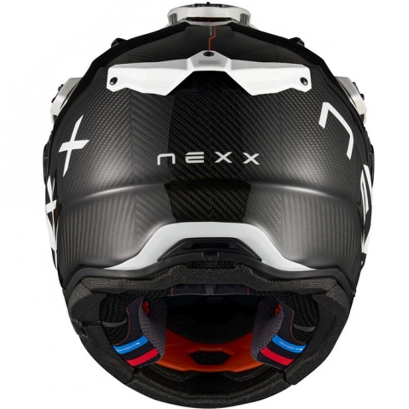 Enduro-Motorradhelm Nexx X.Rally Gravix Carbon schwarz-weiß