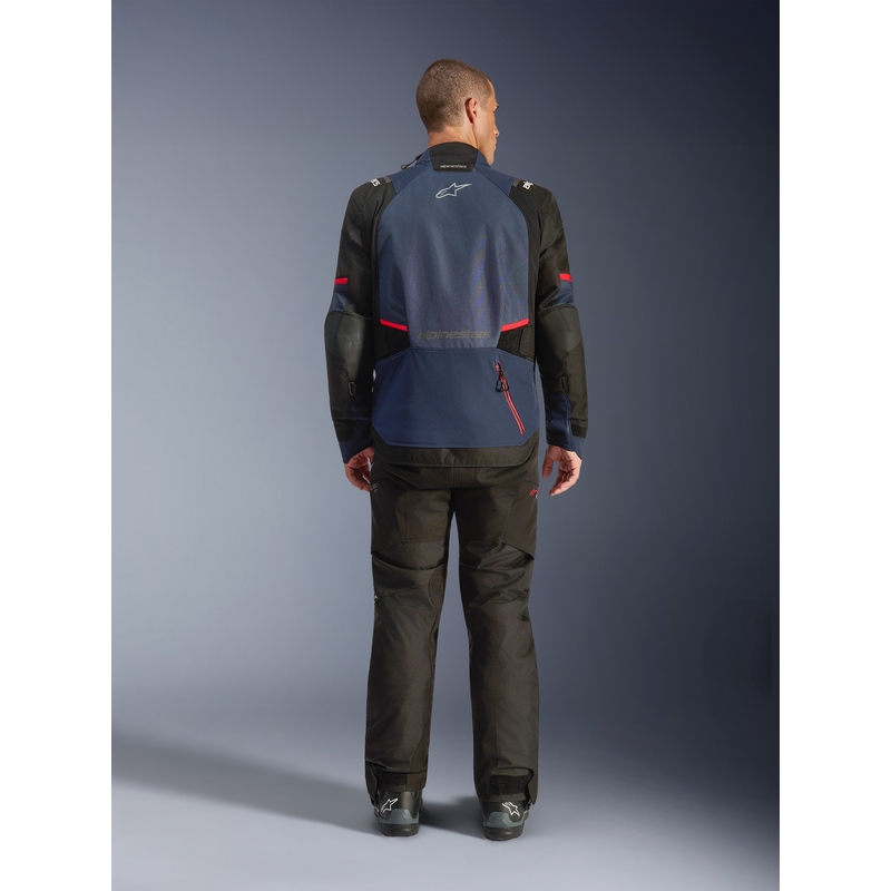 Alpinestars Andes V4 Drystar Motorradjacke Dunkelblau-Blau-Schwarz