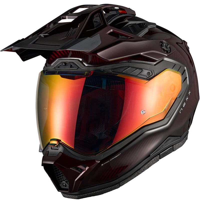 Enduro-Motorradhelm Nexx X-Rally Namib Carbon rot