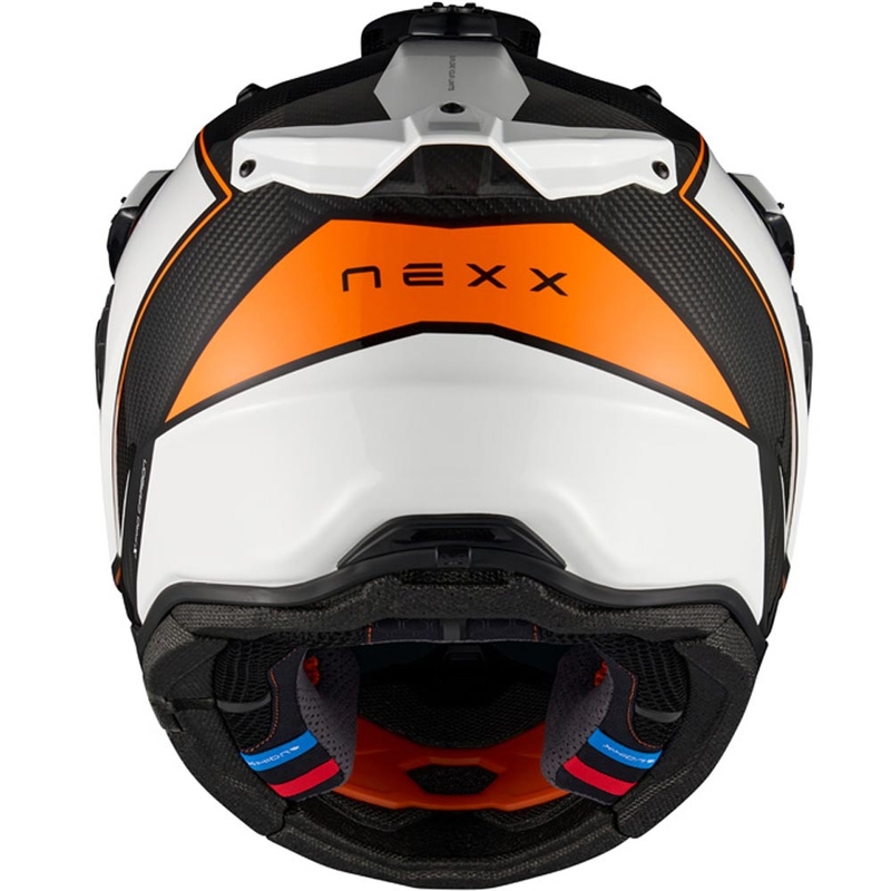 Enduro-Motorradhelm Nexx X.Rally Raid weiß-orange