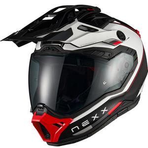 Enduro-Motorradhelm Nexx X.Rally Raid weiß-rot