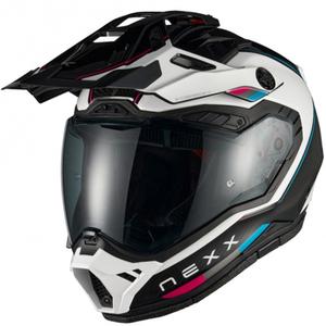 Enduro-Motorradhelm Nexx X.Rally Raid blau-pink