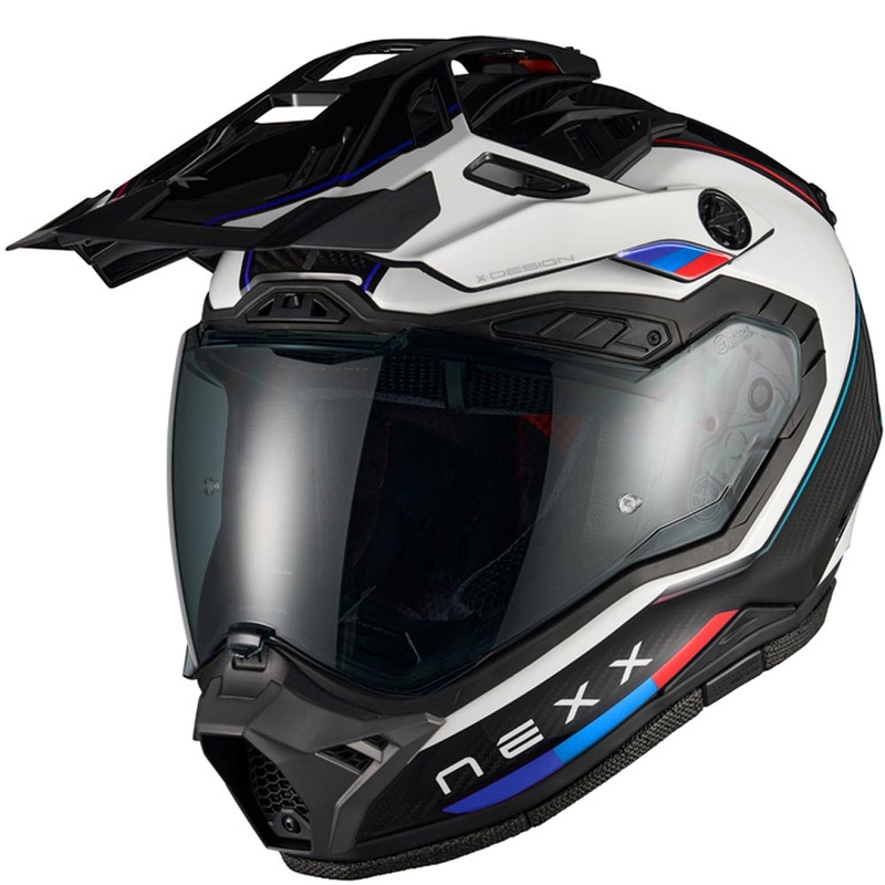 Enduro-Motorradhelm Nexx X.Rally Raid blau-rot