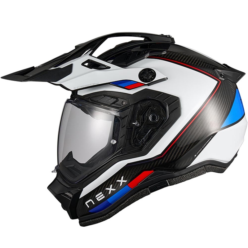 Enduro-Motorradhelm Nexx X.Rally Raid blau-rot