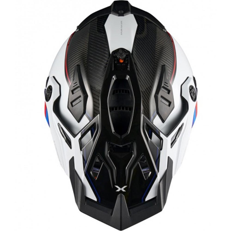 Enduro-Motorradhelm Nexx X.Rally Raid blau-rot