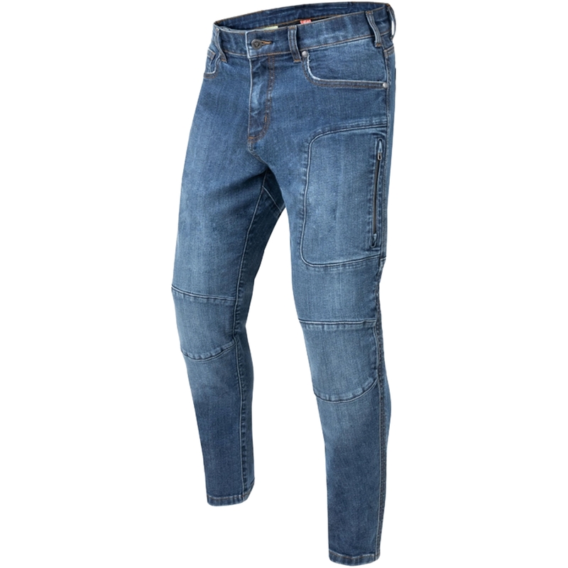 Rebelhorn Rage II Motorradjeans, gewaschenes Blau Ausverkauf