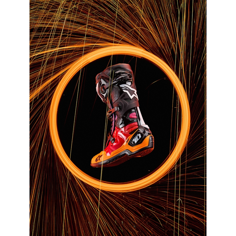 Alpinestars Tech 10 Limited Edition Black Hole Motorradstiefel, schwarz
