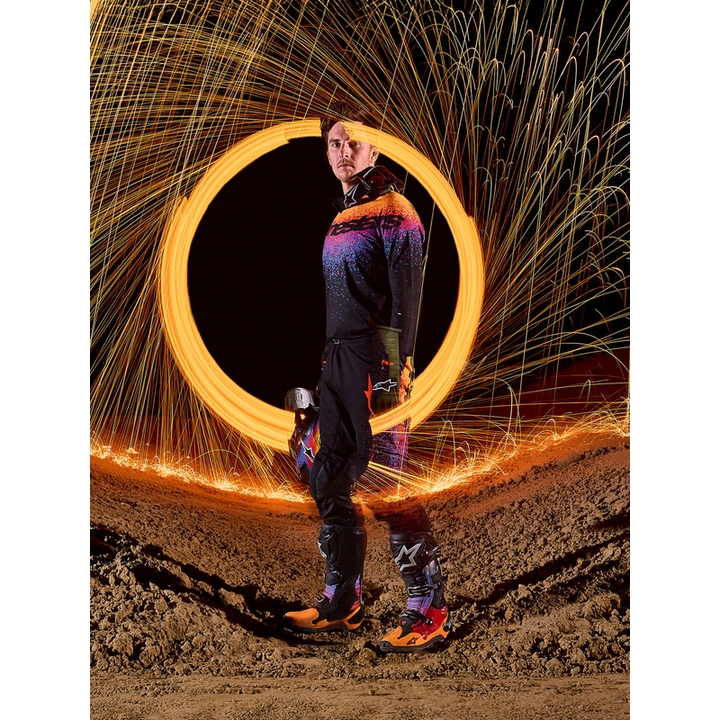 Alpinestars Supertech Limited Edition Black Hole Motocross-Trikot, schwarz