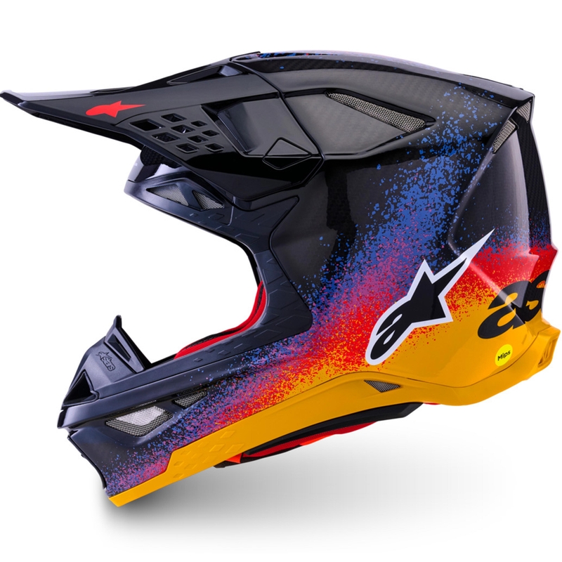 Alpinestars Supertech S-M10 Motocross-Helm in limitierter Auflage, Black Hole, schwarz
