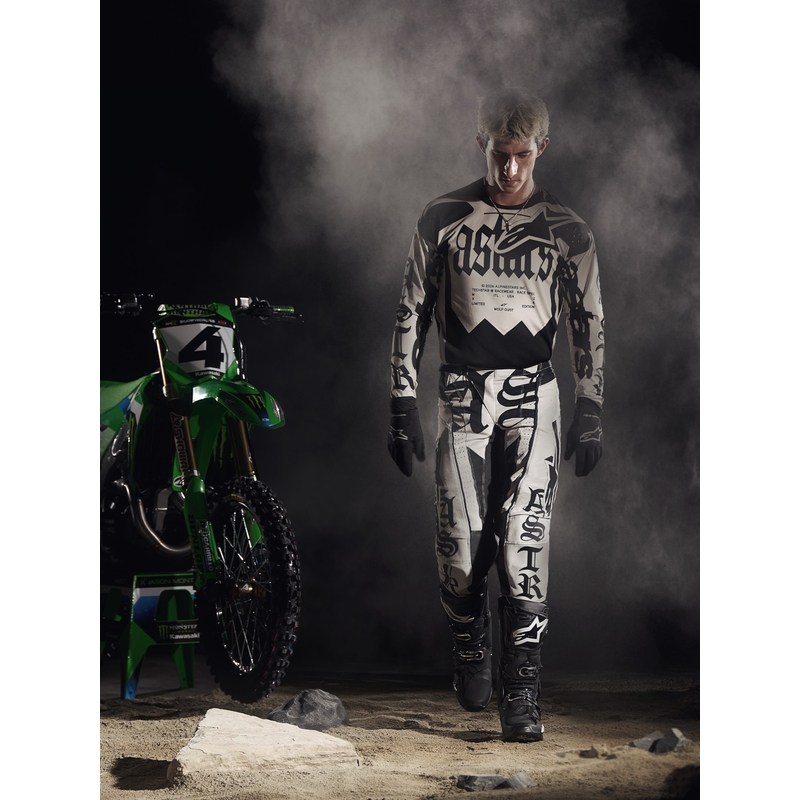 Alpinestars Techstar Motocross-Trikot in limitierter Auflage, Wolf Dust, Sand-Schwarz