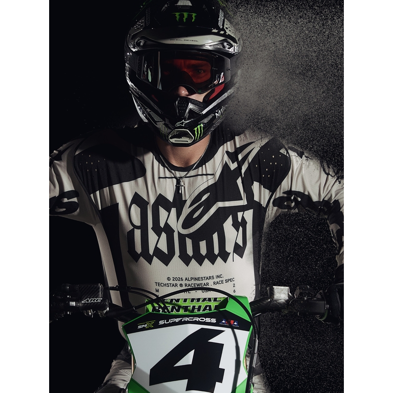 Alpinestars Techstar Motocross-Trikot in limitierter Auflage, Wolf Dust, Sand-Schwarz