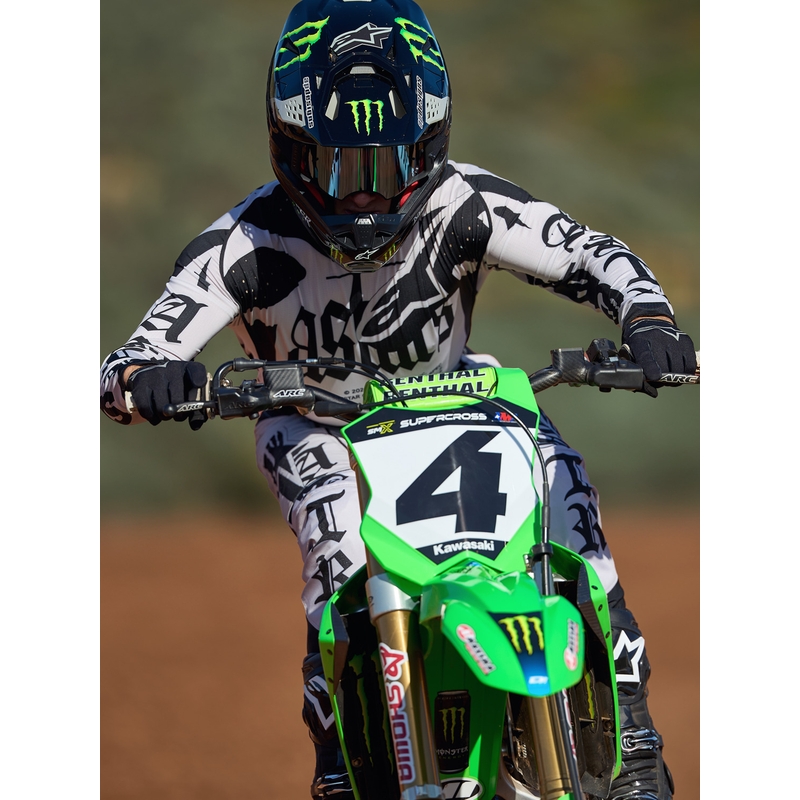 Alpinestars Techstar Motocross-Trikot in limitierter Auflage, Wolf Dust, Sand-Schwarz