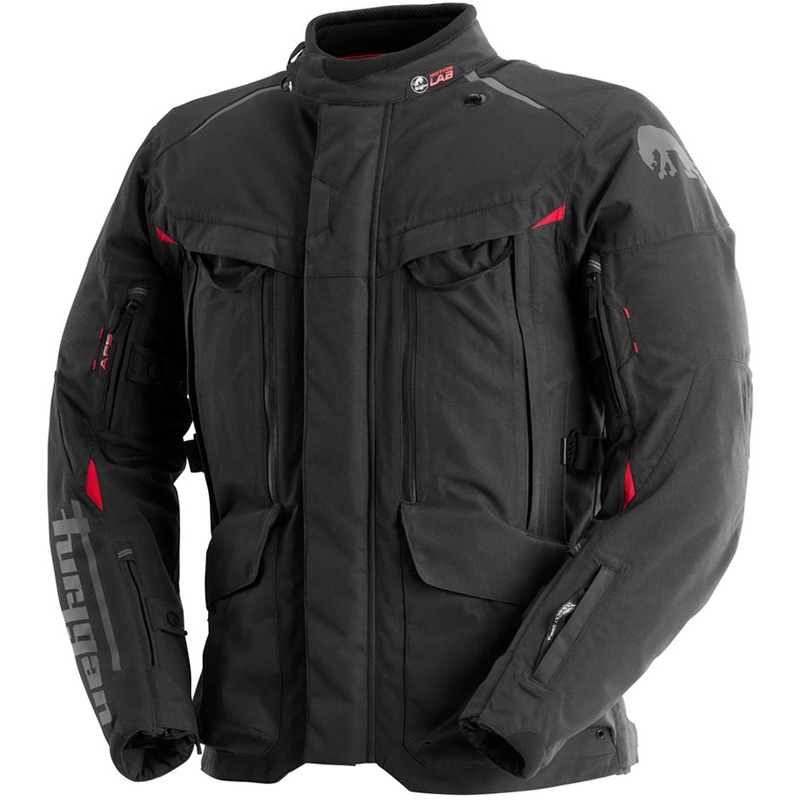 Furygan CHALLENGER 3C PRIMALOFT® Motorradjacke schwarz-rot