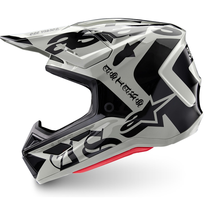 Alpinestars Supertech S-M7 Motocross-Helm in limitierter Auflage, Farbe: Wolf Dust, Sand-Schwarz