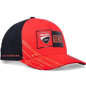 Ducati Corse Marc Marquez 93 Box Logo Kappe schwarz-rot