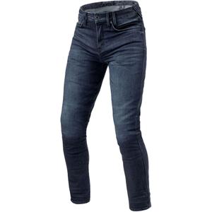 Revit Carlin SK Extra Cropped Motorcycle Jeans Dunkelblau