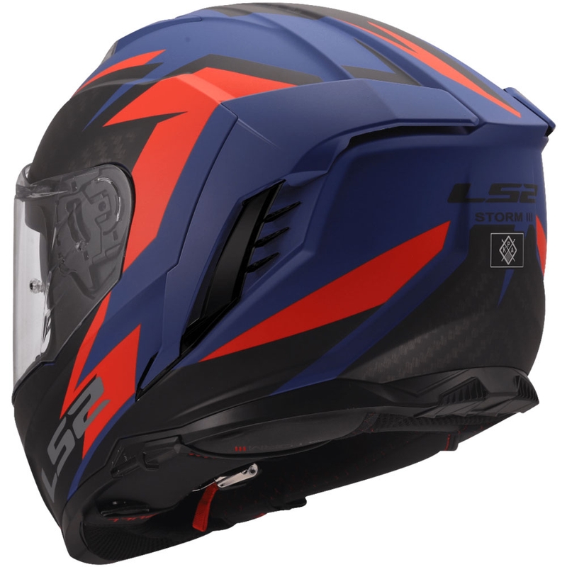 Integralhelm LS2 FF818 Storm III Dynamo blau-rot