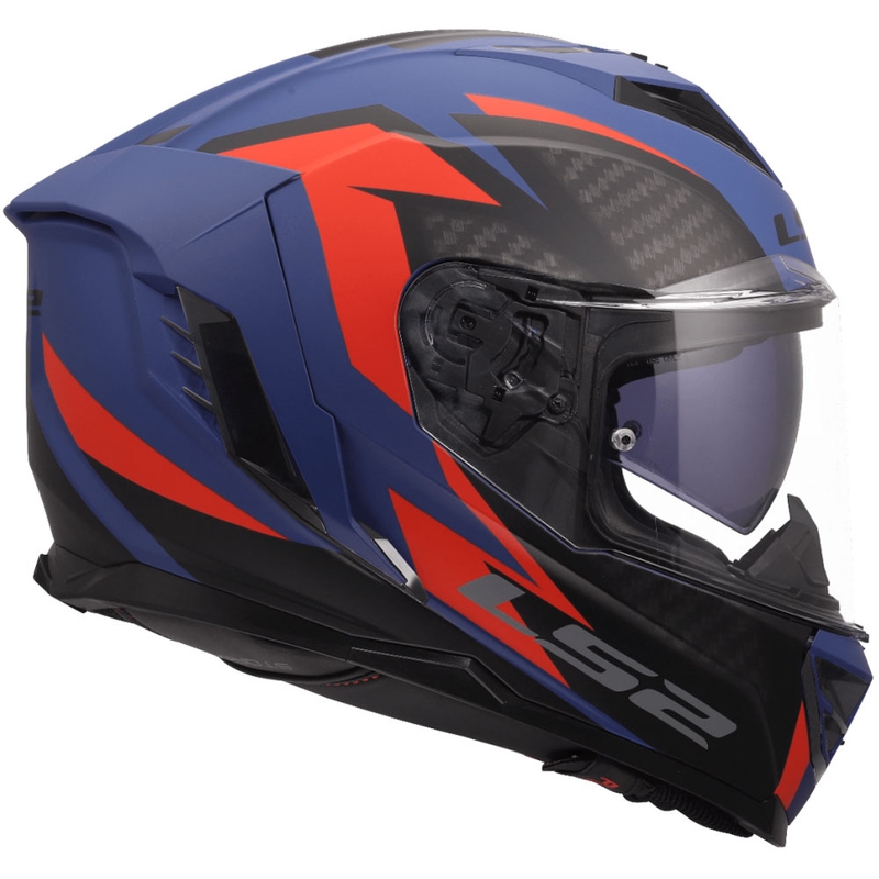 Integralhelm LS2 FF818 Storm III Dynamo blau-rot