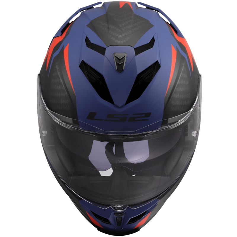 Integralhelm LS2 FF818 Storm III Dynamo blau-rot