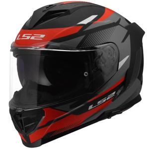 Integralhelm LS2 FF818 Storm III Komai schwarz-rot