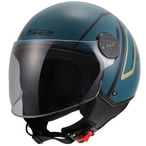 Offener Motorradhelm LS2 OF558 Sphere Lux II Minimum dunkelblaugrün