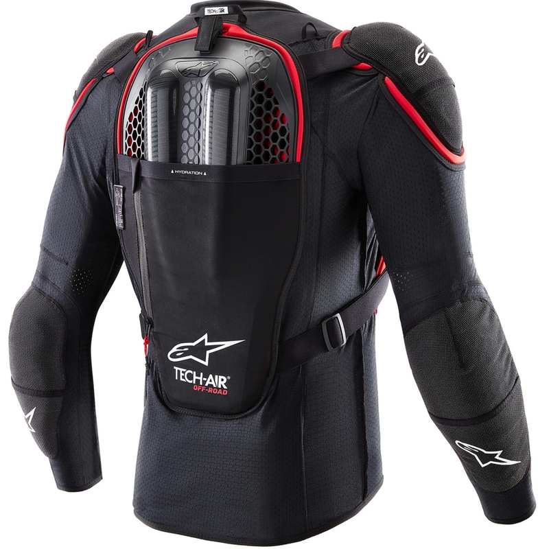 Alpinestars TECH-AIR® OFF-ROAD Motorrad-Airbagweste schwarz-rot