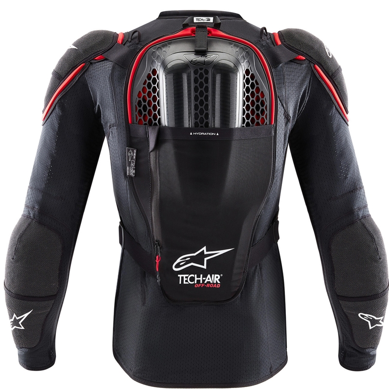Alpinestars TECH-AIR® OFF-ROAD Motorrad-Airbagweste schwarz-rot