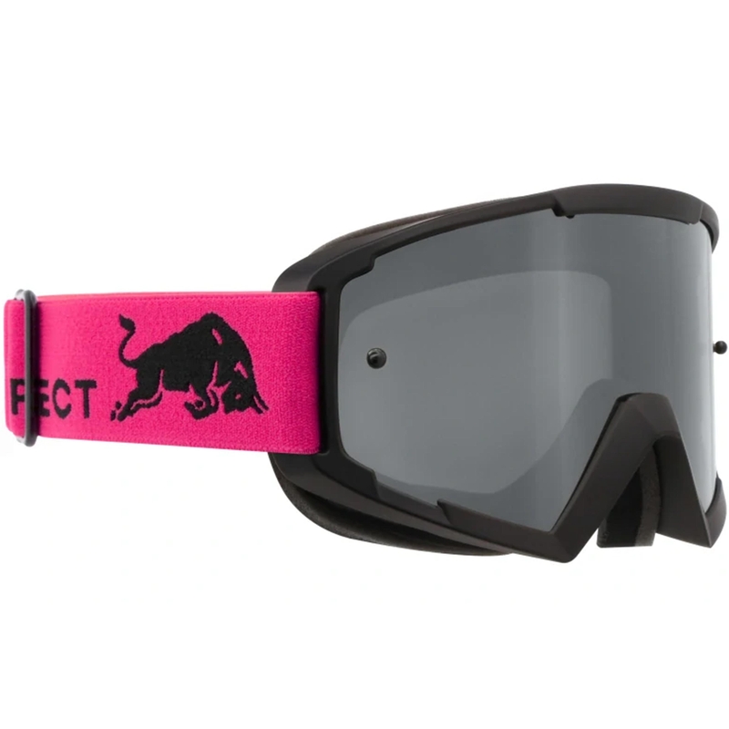 Red Bull Spect Whip Motocross-Brille, schwarz mit silbernen Gläsern