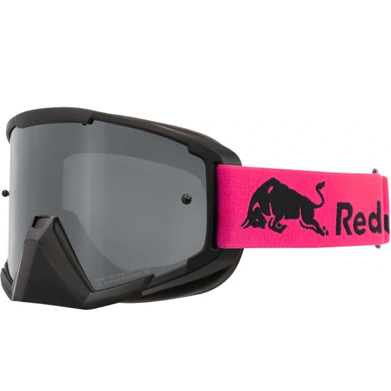 Red Bull Spect Whip Motocross-Brille, schwarz mit silbernen Gläsern