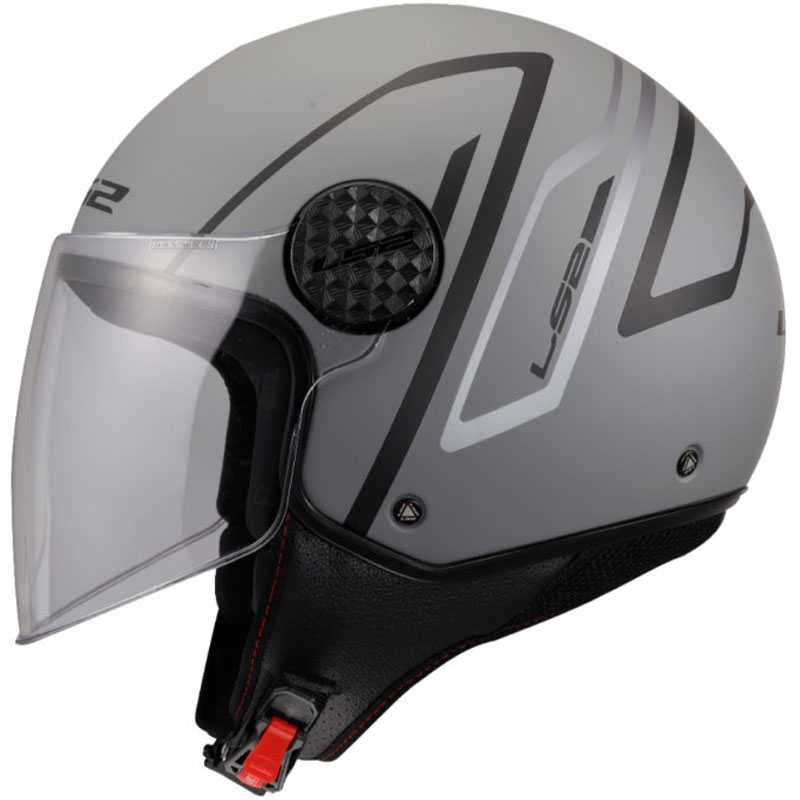Offener Motorradhelm LS2 OF558 Sphere Lux II Minimum schwarz-grau