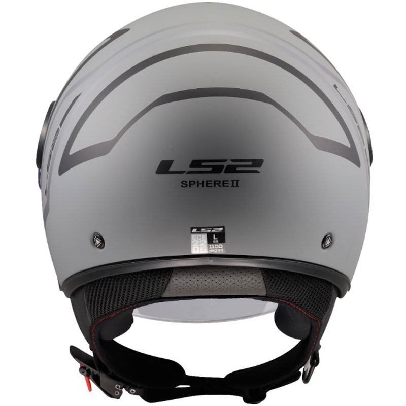 Offener Motorradhelm LS2 OF558 Sphere Lux II Minimum schwarz-grau