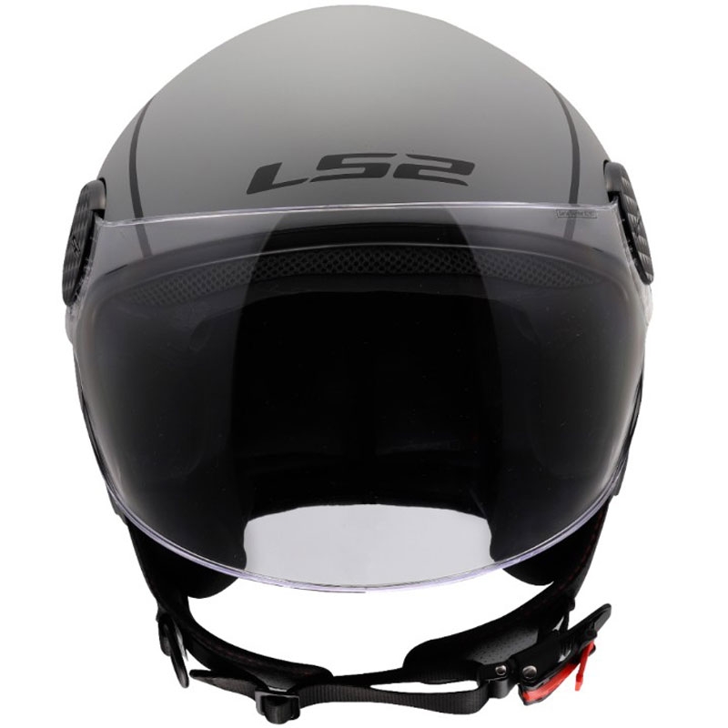 Offener Motorradhelm LS2 OF558 Sphere Lux II Minimum schwarz-grau