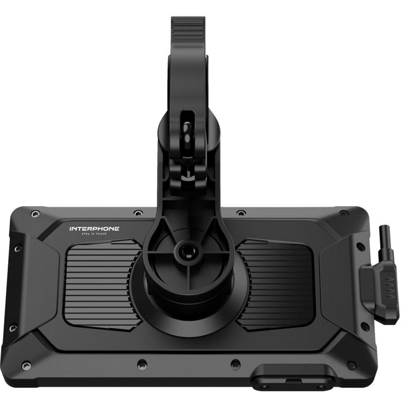 Interphone RideSync schwarz – Smartphone-Spiegelungsdisplay für Motorräder mit Schutzglas