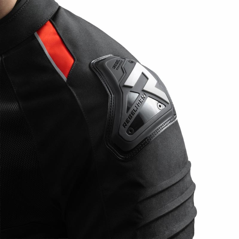 Rebelhorn Vandal 2 Air Motorradjacke schwarz-rot