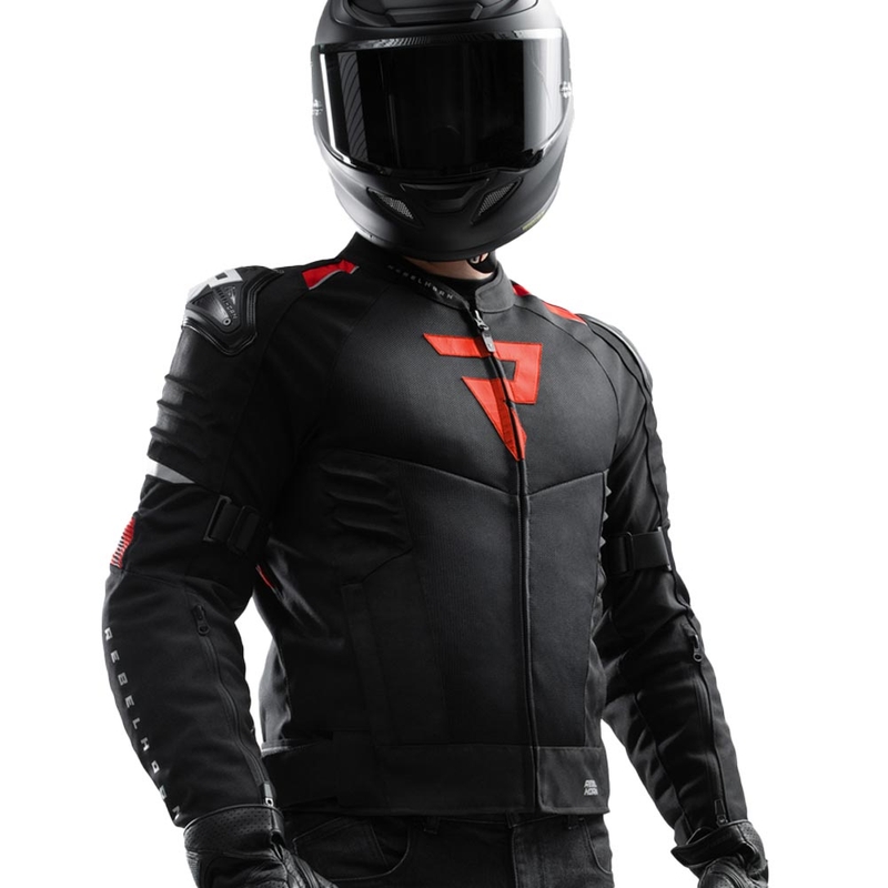 Rebelhorn Vandal 2 Air Motorradjacke schwarz-rot