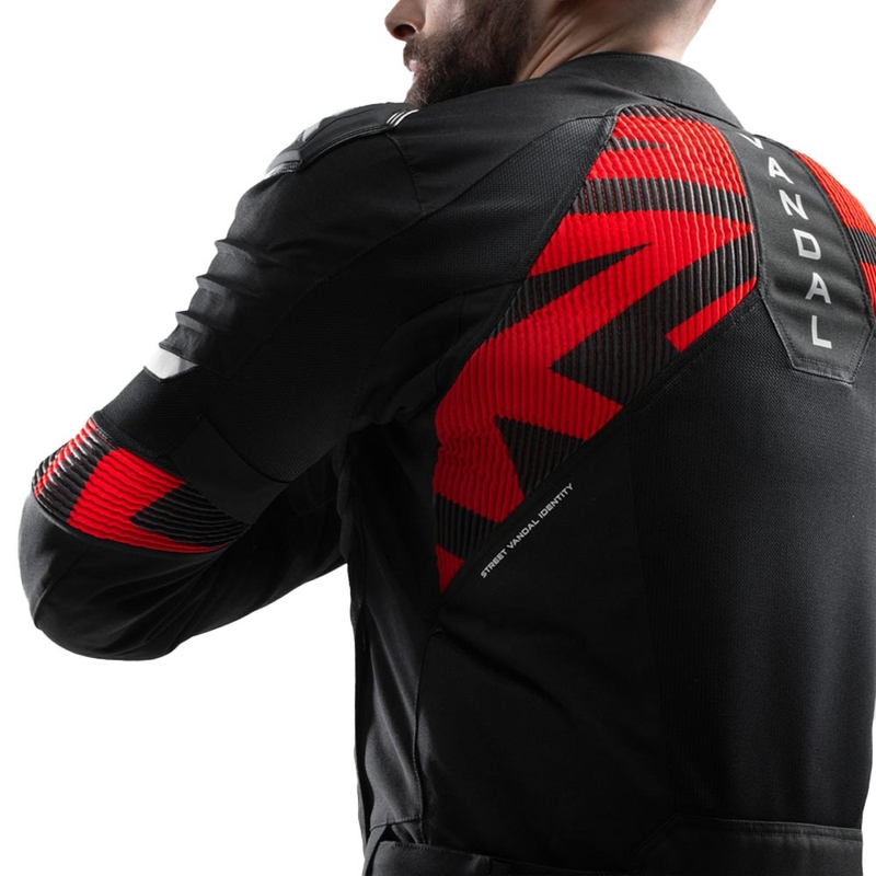 Rebelhorn Vandal 2 Air Motorradjacke schwarz-rot