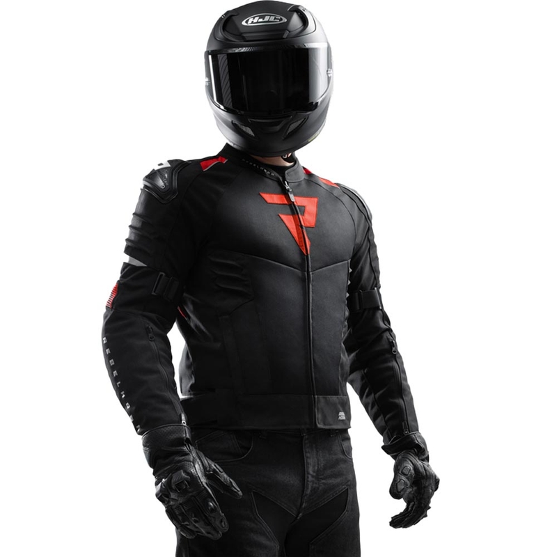 Rebelhorn Vandal 2 Air Motorradjacke schwarz-rot