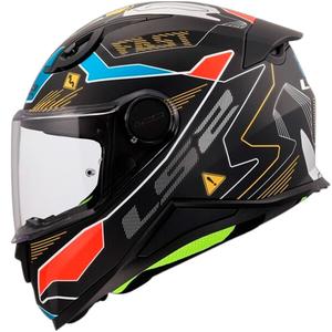 Kinder-Integralhelm LS2 FF812 Zero grau-rot