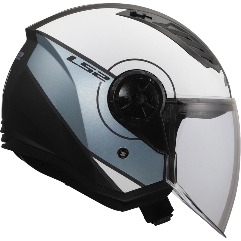 Offener Motorradhelm LS2 OF616 Airflow II Bezug matt grau-blau