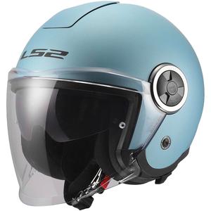 Offener Motorradhelm LS2 OF620 Classy Solid, mattes Perlblau