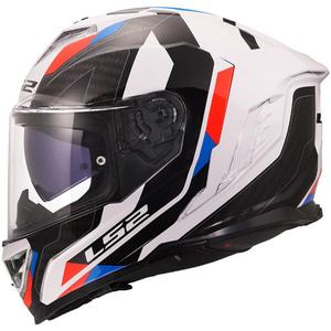 Integralhelm LS2 FF818 Storm III Sports, glänzend weiß-blau-rot