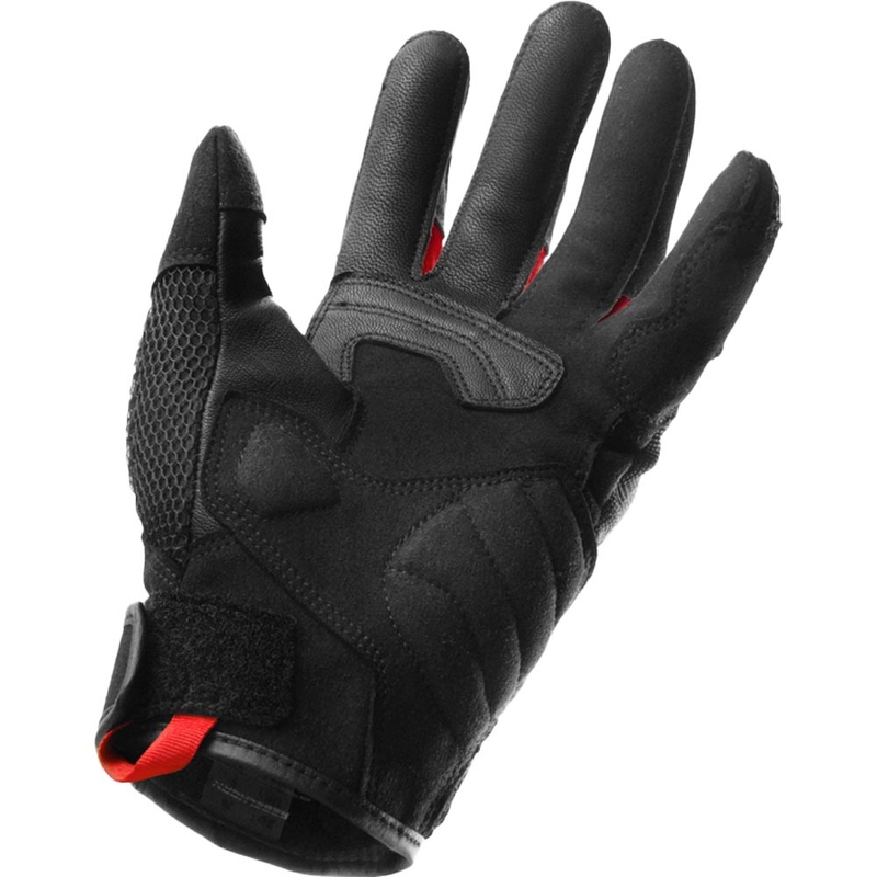 Rebelhorn Core Motorradhandschuhe schwarz-rot