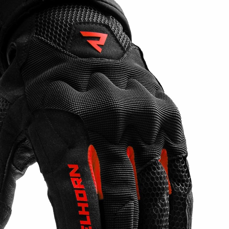 Rebelhorn Core Motorradhandschuhe schwarz-rot