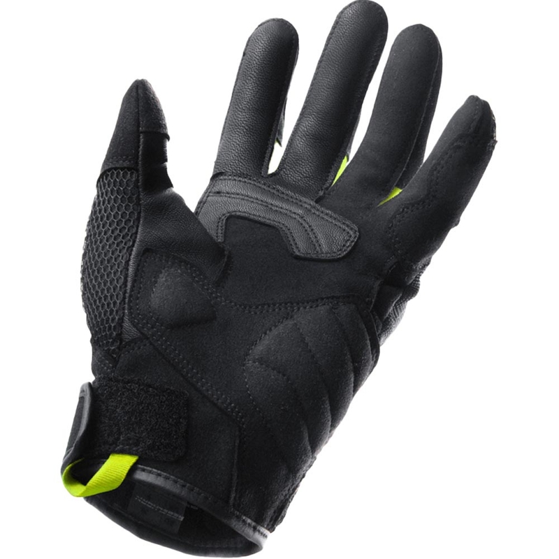 Rebelhorn Core Motorradhandschuhe, schwarz-grau-fluoreszierend gelb