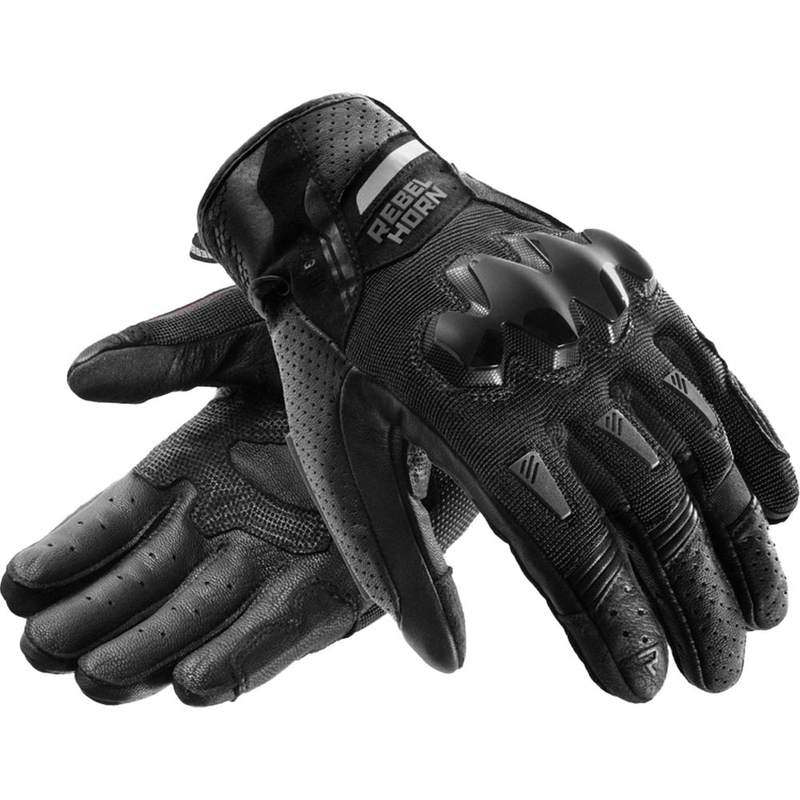 Rebelhorn Defender Motorradhandschuhe schwarz