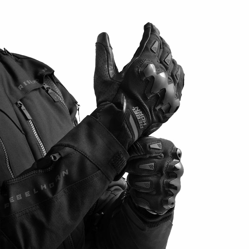 Rebelhorn Defender Motorradhandschuhe schwarz