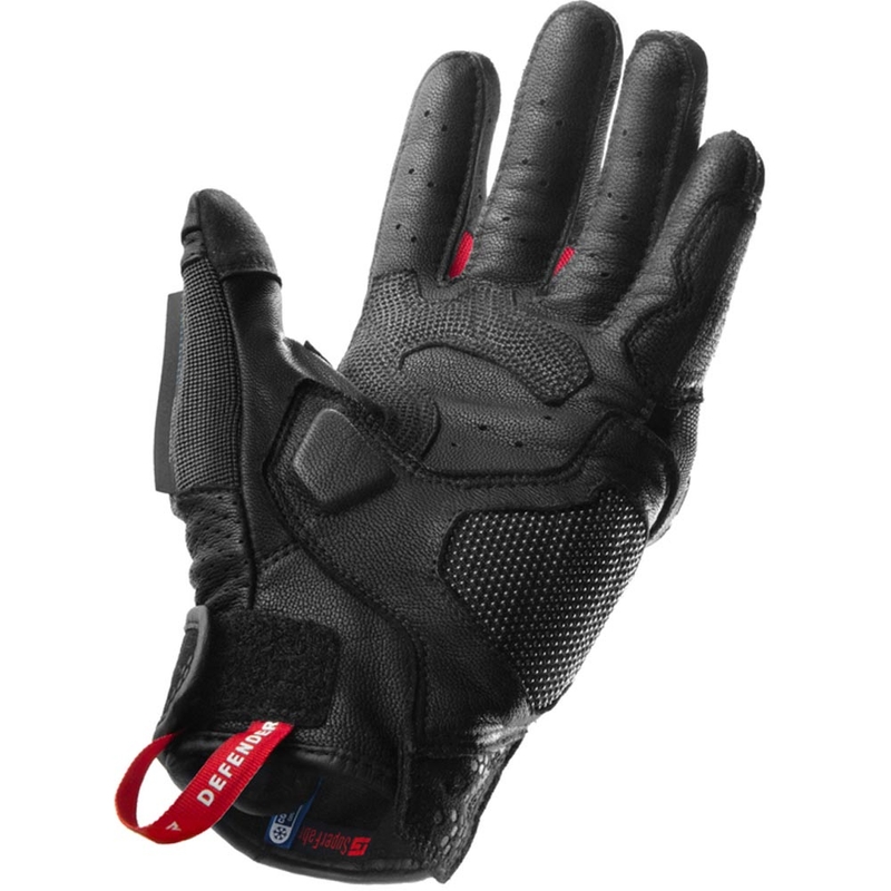 Rebelhorn Defender Motorradhandschuhe schwarz-rot