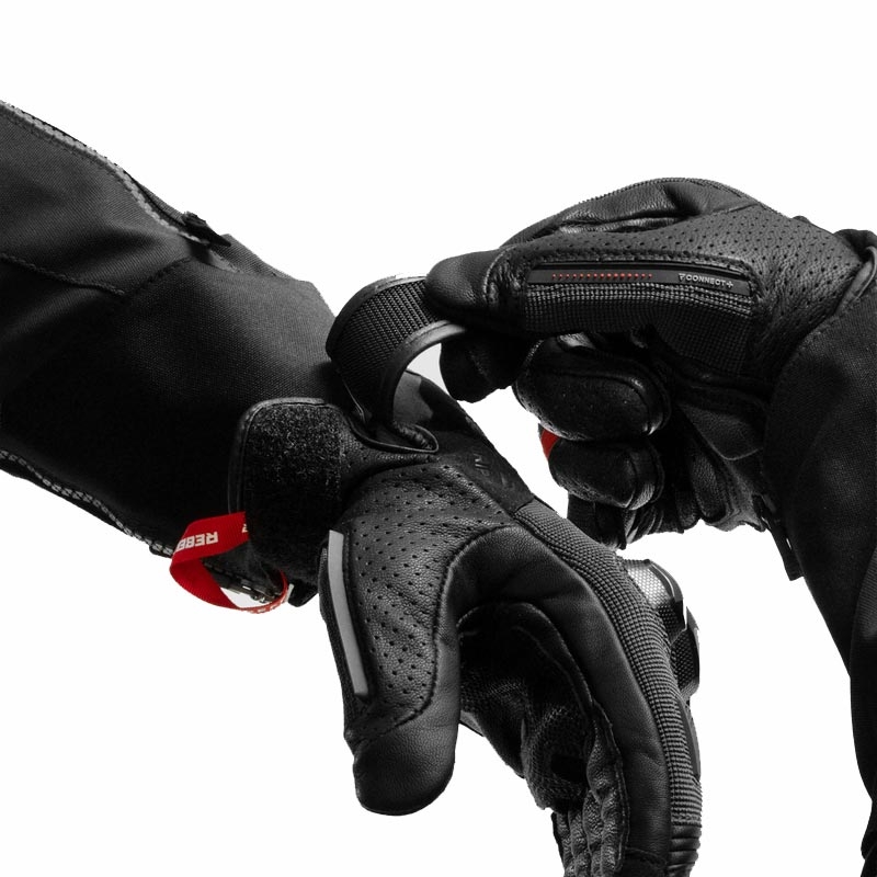 Rebelhorn Defender Motorradhandschuhe schwarz-rot