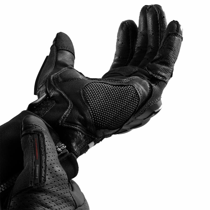 Rebelhorn Defender Motorradhandschuhe schwarz-rot